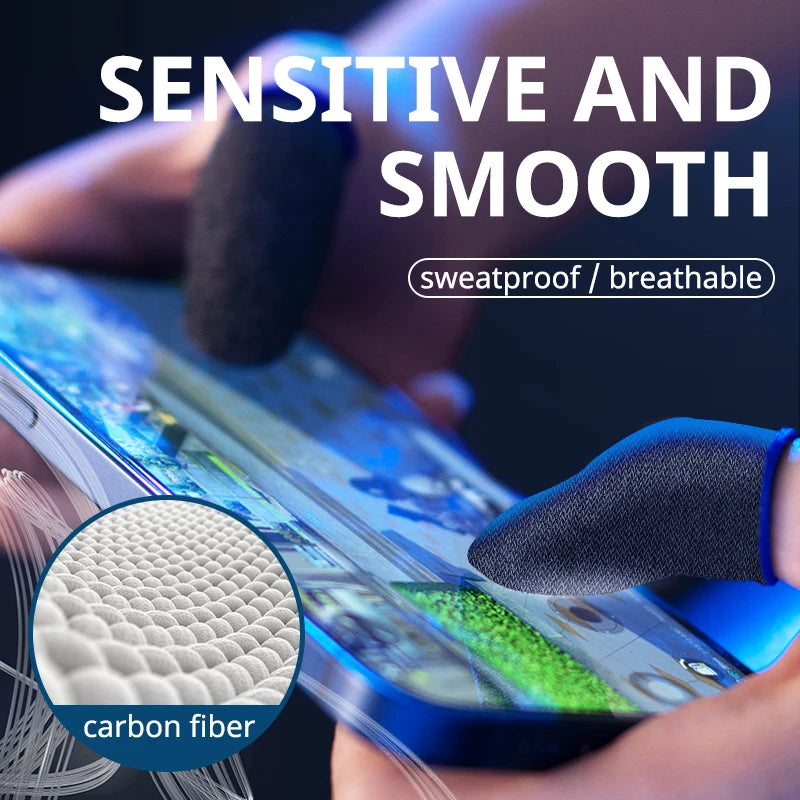 40pcs Mobile Game Fingertip Gloves Sweatproof Anti-slip Touch Screen