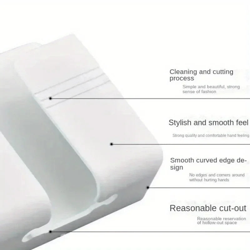 4Pcs Wall Mounted Storage Box Multifunction Punch Free Organizer TV