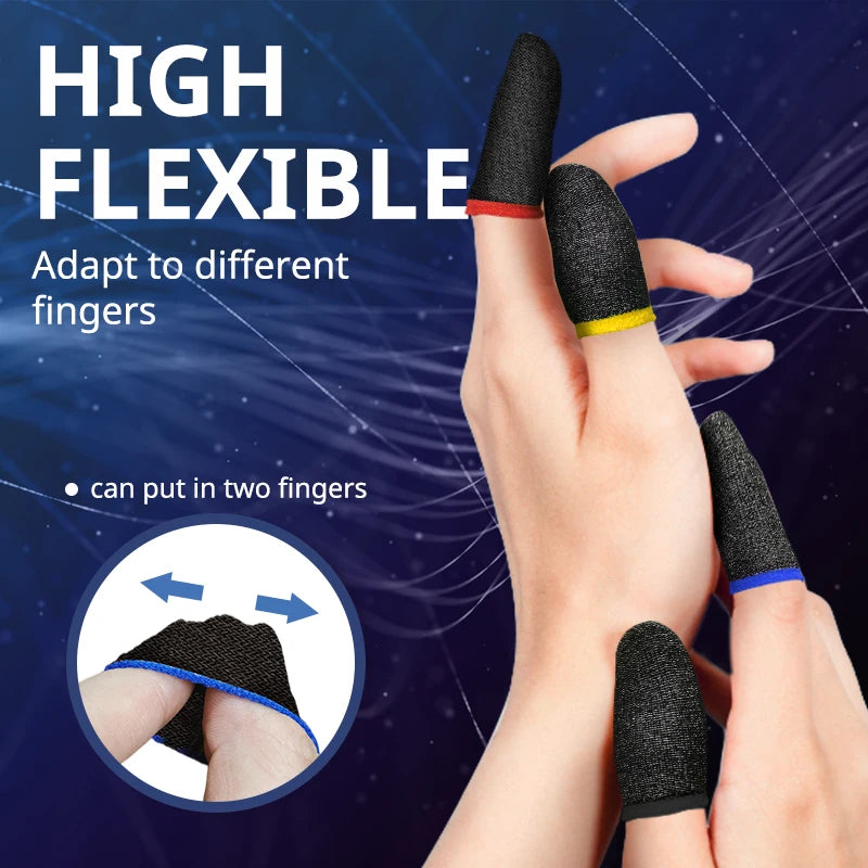 40pcs Mobile Game Fingertip Gloves Sweatproof Anti-slip Touch Screen