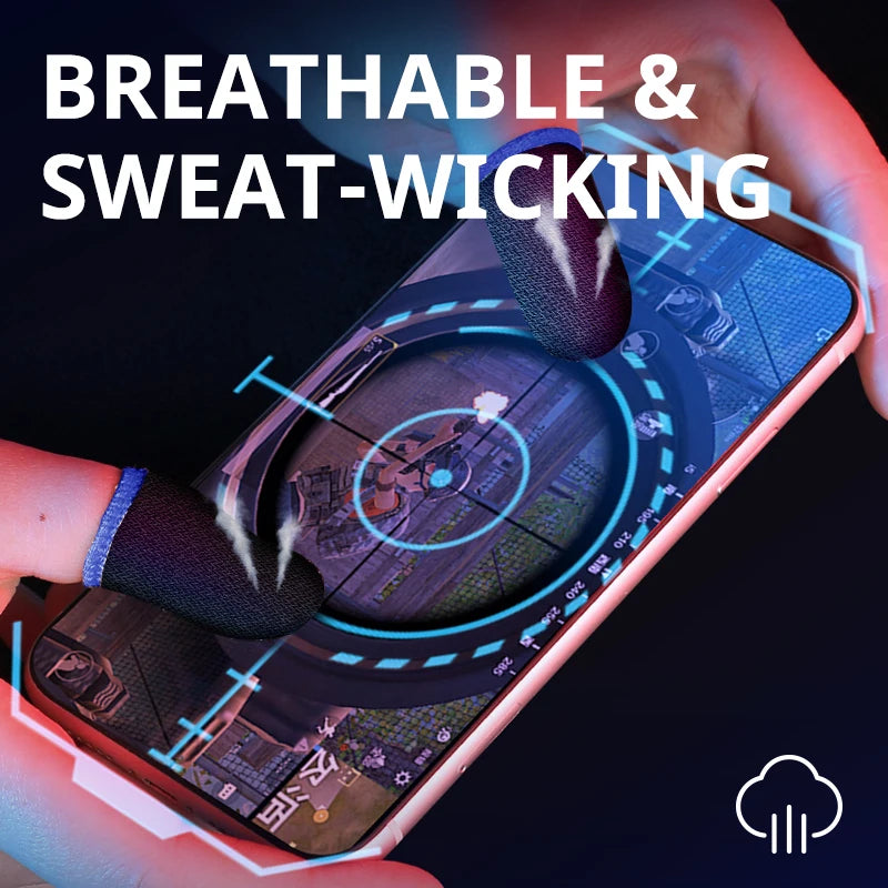 40pcs Mobile Game Fingertip Gloves Sweatproof Anti-slip Touch Screen